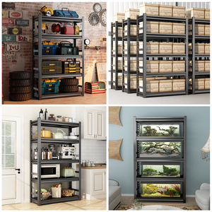 Estantes de almacenamiento de metal de acero para comestibles y supermercados Light-Goods Display <span class=keywords><strong>Rack</strong></span> Standing Shelf Units - Product Image 6