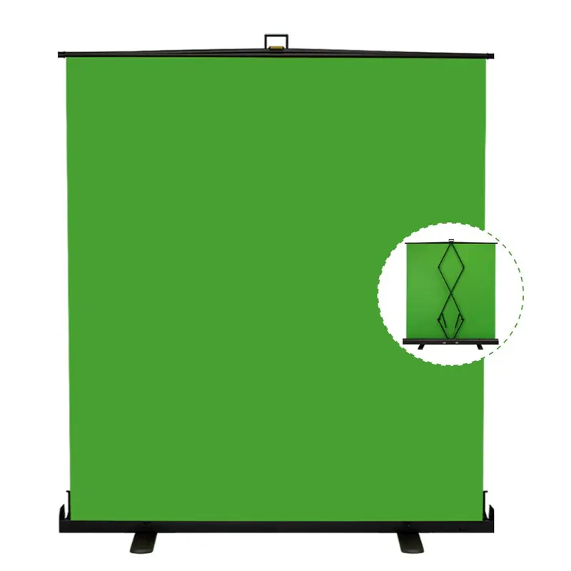Pantalla verde de 5x7 ft plegable Chromakey del Panel para la fotografía de fondo para foto estudio de Video Streaming en directo