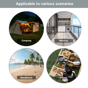 เก้าอี้สองที่นั่งพับได้แบบพกพาพร้อมที่วางแก้วโครงสแตนเลสเก้าอี้ทรงดวงจันทร์สำหรับการเดินป่ากลางแจ้ง - Product Image 6