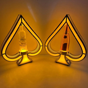 Bar hộp đêm thép không gỉ ACE của spades VIP chai dịch vụ glorifier LED hiển thị chai đứng LED Whisky chai thuyết trình - Product Image 4