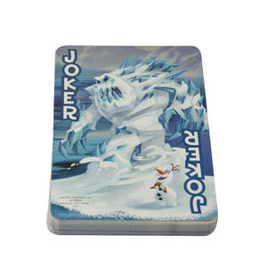 Naipes españoles de <span class=keywords><strong>Anime</strong></span> de gran tamaño personalizables, proveedores de EE. UU., naipes holográficos de póquer de plástico grandes personalizables - Product Image 1