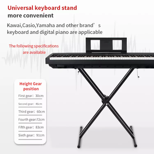 Q-2XB-1 Vente en gros directe usine Supports de clavier double X pour <span class=keywords><strong>piano</strong></span> et synthétiseur - Accessoires de <span class=keywords><strong>piano</strong></span> - Product Image 3