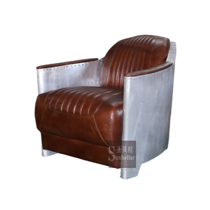 <span class=keywords><strong>Silla</strong></span> de bañera de aviador, sillón de cuero tostado desgastado, remaches creativos industriales, sofá de cuero real, <span class=keywords><strong>silla</strong></span> de ocio, <span class=keywords><strong>silla</strong></span> de cohete - Product Image 6