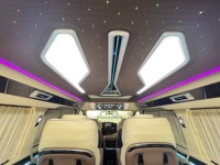 Kits d'aménagement intérieur de luxe Dingkong HIACE avec rideaux électriques, sièges VIP électriques, personnalisés pour TOYOTA Quantum Granvia Majesty GranAce