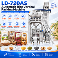 Machine d'emballage automatique VFFS pour le remplissage de 1 kg et 5 kg de céréales, macaronis, sel, pop-corn, graines de tournesol, sucre, céréales pour le petit-déjeuner et riz