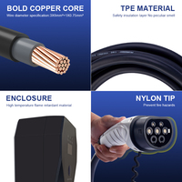 Type 2 EV Plug Dc 7KW 22KW oem Micro Inverter Ev Charger Portable Home Electric Car Charger Fast ev Chargeur de voiture