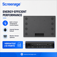Quiosco de pantalla publicitaria de doble cara con  2G 4K Unidad de visualización de señalización digital de grado comercial
