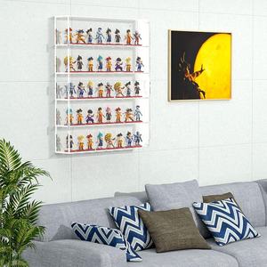 Vitrine d'exposition en acrylique pour figurines Mini Funko <span class=keywords><strong>Pop</strong></span>, anti-poussière, transparente, murale ou sur pied, rangement à 5 niveaux - Product Image 5