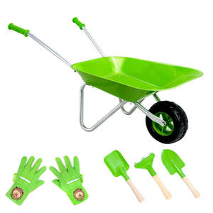 Set di Attrezzi da Giardinaggio per Bambini, Carriola in Ferro Leggera Fai-da-Te per Ragazze e Ragazzi - Product Image 2