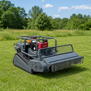 Meilleures ventes CE EPA Tondeuse à fléaux sur chenilles télécommandée pour exploitation agricole et verger, tout-terrain, puissante, à essence - Product Image 2