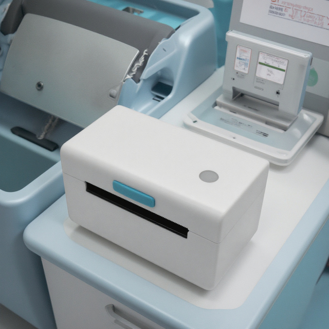 108mm Max Paper Size Thermal Printer for Shipping Labels Bluetooth Sticker Labeling Machine with Paper Roll Holder