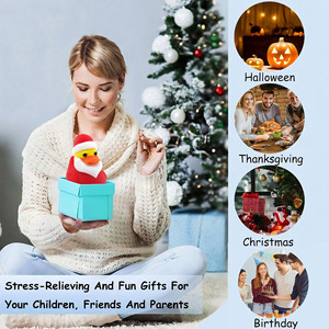 Christmas Duck Santa Ornament <b>PLA</b> Material Indoor Decoration Gift - Product Image 4