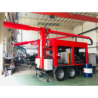 Machine de nettoyage à jet d'eau haute pression, équipement de nettoyage à jet d'eau haute pression, 20300 Psi, pour le nettoyage des tambours de bétonnières, des camions-citernes et des réservoirs