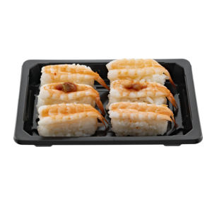 Boîtes en plastique jetables Offre Spéciale de 7 oz Plateau à sushi à emporter durable et empilable pour l'emballage des aliments pour les sandwichs - Product Image 2