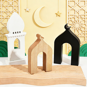 Ensemble Château 3D Ramadan 2026 en Bois – Décoration Islamique pour la Maison, Présentoir de Table, Ornement de Bureau – Vente en Gros - Product Image 1