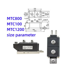 การสื่อสาร MTC800A1600V MTC1000A1600V MTC1200A1600V ไทรแอกกำลังสูง 800 1000 1200 1600V โมดูลไทริสเตอร์ ระบายความร้อนด้วยน้ำ - Product Image 3