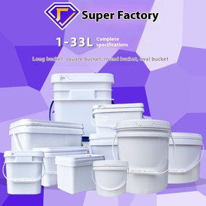 Nhà Máy Bán buôn cấp thực phẩm nhựa màu trắng hình chữ nhật Xô Hình VUÔNG 1.5L-20L PP Thùng thùng cho dầu nước thực phẩm & câu cá - Product Image 3