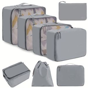Wholesale 8pcs Packing Cubes Travel Organiser <b>Bags</b> for Clothes Shoes Toiletries Travel Luggage Organizers Storage <b>Bags</b> - Product Image 1