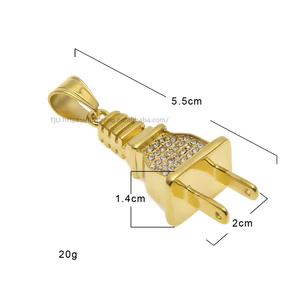 <b>Plug</b> Pendant Street Hip Hop Men's Necklace - Product Image 2