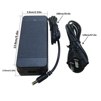 Dc42.0V 2A Ebike Chargeur de batterie Portable Lifepo4 Golf Cart E-Bike Scooter Drill Chargeur de batterie chargeurs de batterie standard