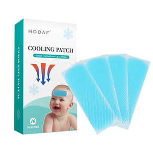 Tempelan pendingin demam Gel kustom untuk anak-anak strip pendingin dahi rumah dan perjalanan - Product Image 1