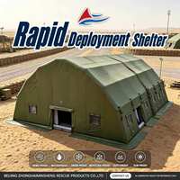 Abri de stockage portable imperméable pour garage, logement temporaire, secours d'urgence, secours en cas de catastrophe, tente gonflable à installation rapide