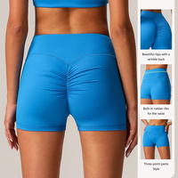 Short de compression de fitness taille haute à séchage rapide pour femmes Leggings de yoga durables Conception de levage des fesses Ventre Taille élastique