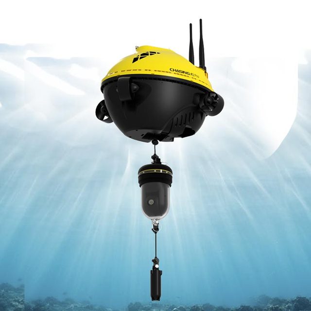CHASING F1 Pro GPS Fishing Drone 4K Camera Depth of 787 Inches Mobile APP Available Live Broadcasting Underwater Camera