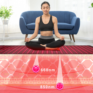 Tapis de thérapie par la lumière infrarouge utilisation complète du corps couverture de thérapie par la lumière rouge de grande taille pour la maison <span class=keywords><strong>Spa</strong></span> soulagement de la douleur Muscle Relax - Product Image 1