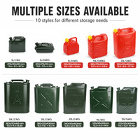 Bidon en plastique pour eau, vin, essence, 5L, 10L, 20 litres, réservoir de carburant de secours pour voiture, bidon d'huile, jerrycan d'essence