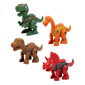子供の創造的な組み立てられた恐竜のおもちゃDiy Diyブラキオサウルス教育子供のための自己組み立て恐竜のおもちゃを分解する