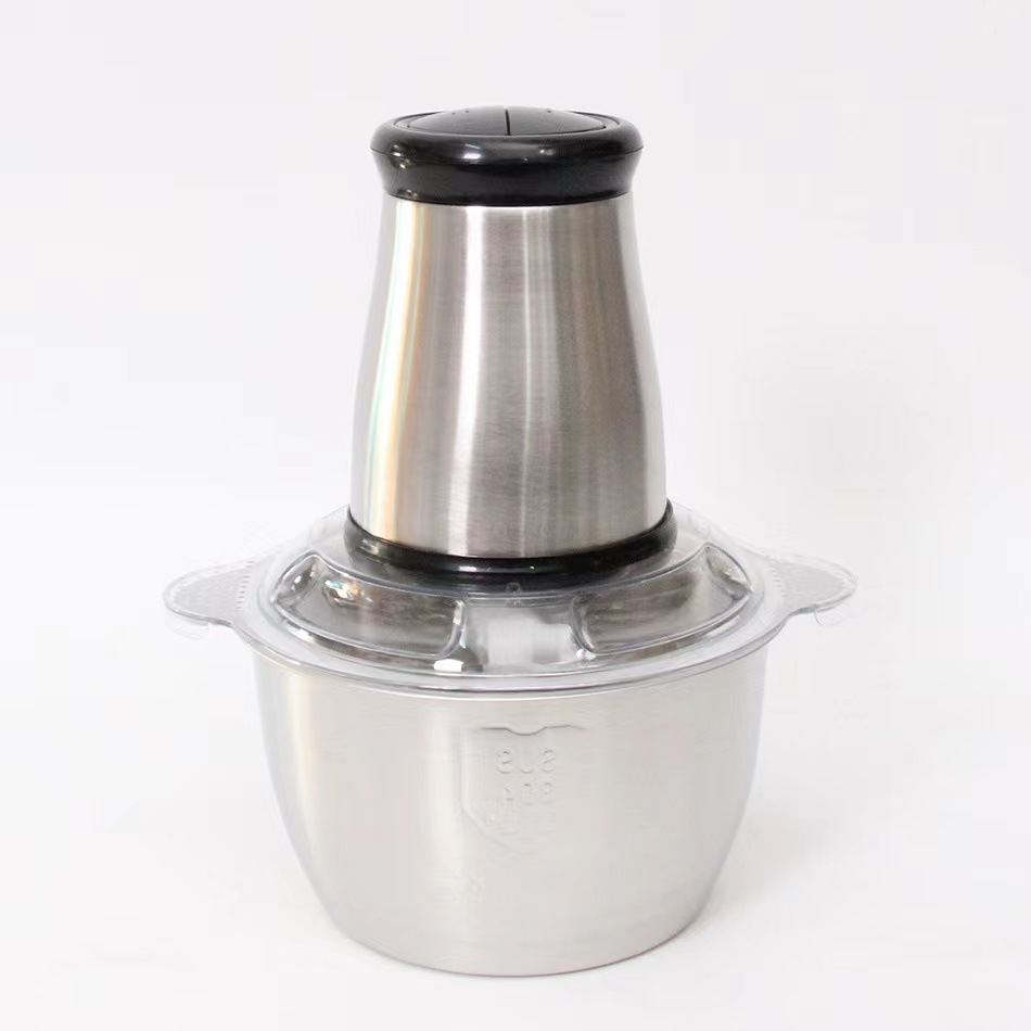 Автоматическая овощерезка с 4 лезвиями, 2 л, 3 л, 350 Вт, небольшая Мясорубка из нержавеющей стали, измельчитель для продуктов