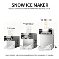 Machine à glace portable à refroidissement par air, tambour fileté en acier inoxydable 304, 220 kg/jour, alimentation par prise, 1200W, haute capacité, de bureau