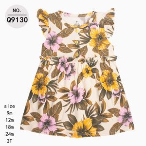 ชุดเดรสลายดอกไม้สำหรับเด็กผู้หญิงชุดเดรสลายกบแบบคลาสสิคบินได้ดีกว่าในฤดูร้อนลายกบแบบอิสลามสำหรับเด็กผู้หญิง - Product Image 2