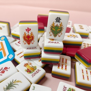 Juego de Mahjong Chino de Estilo Premium con Grabado Detallado e Impresión Vívida, Ideal para Regalo, Fichas de Mahjong de la Serie Viaje al Oeste - Product Image 4
