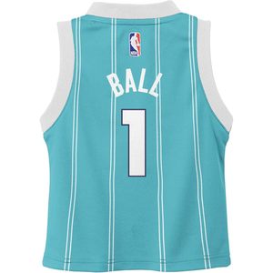 Maillot de basket-ball Charlotte Hornets LaMelo Ball Teal Icon Edition pour garçons de 4 à 7 ans, col en V, évacuant l'humidité - Product Image 3