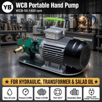 WCB 50 Gusseisen-Getriebeölpumpe 25 LPM 0,3 MPa 0,75 KW Kohlenstoffstahl-Getriebe-Motorölpumpe 1400 U/min Mit Motor B2B-Lieferung