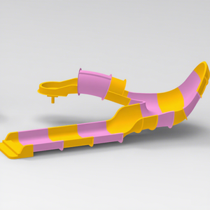 <span class=keywords><strong>Toboggan</strong></span> aquatique en fibre de verre et acier pour l'extérieur et l'intérieur, idéal pour les familles, les pentes, les parcs aquatiques, les piscines et les aires de jeux à usage domestique - Product Image 1