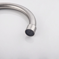 Robinets industriels en acier inoxydable brossé, 304 robinetterie pour évier de cuisine, robinet d'eau froide, livraison directe depuis l'usine