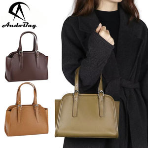 AndoBag Top-Handle Bags for Women, Genuine Leather Crossbody Bag, Retro Casual Shoulder <b>Purse</b>, Large Capacity Handbag 3183 - Product Image 1