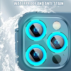 Protector <span class=keywords><strong>de</strong></span> Lente <span class=keywords><strong>de</strong></span> Cámara Luminoso <span class=keywords><strong>de</strong></span> Neón, Anti-Rayones, Fluorescente, Cobertura 3D para Teléfonos Móviles iPhone 16, 17, 18 Pro, Gran Venta - Product Image 3