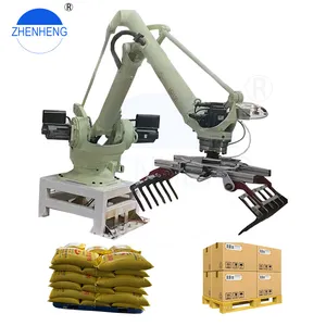 Automatic Stacker High Productivity Output Industrial Machine Packing Production Line Box Pallets Palletizing Machine