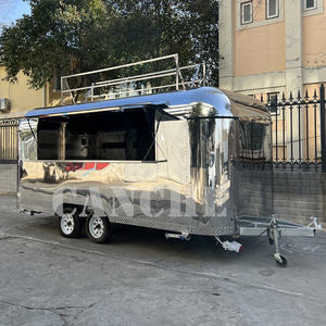 Remorque entièrement équipée de crème glacée de cuisine Remorques de nourriture d'acier inoxydable de bonne conception - Product Image 3