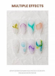 MyBeautyNails - Juego de Pinturas de Acuarela Sólidas para Decoración de Uñas, Tinta de Mármol, 36 Colores, Paleta de Acuarelas - Product Image 3