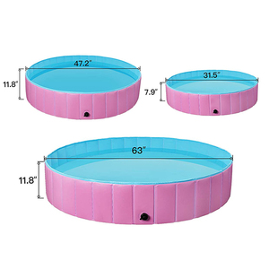 New Trends Pink Foldable <strong>Dog</strong> Pet Bath <strong>Pool</strong> Collapsable <strong>Dog</strong> <strong>Paddling</strong> <strong>Pool</strong> for Kids Cats <strong>Dogs</strong> <strong>Pool</strong> Pet Bath Tub - Product Image 2