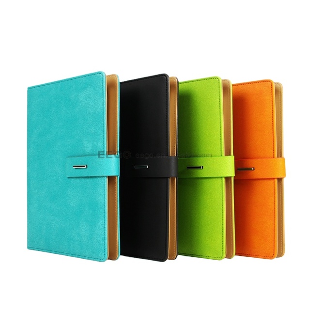 Wholesale Custom Printed 6 Ring Binder Notebook B5 A5 Loose-leaf Daily Planner Leather Detachable and Blank