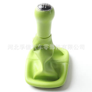 Pommeau de levier de vitesse en cuir vert 5 6 vitesses ergonomique pour Golf 4 - Product Image 5