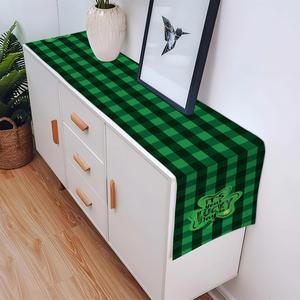 Bandera Decorativa para Mesa de Exterior para Fiestas, Diseño de Arpa Verde y Blanca, para Decoración del Hogar en el Día de San Patricio - Product Image 4