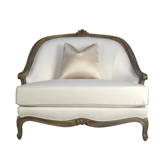 Fauteuil de créateur italien haut de gamme confortable classique 100% sculpté à la main, fauteuil de loisirs en tissu unique, fauteuil de canapé rembourré