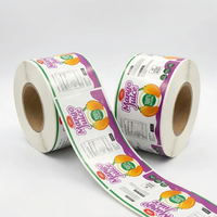 Étiquette autocollante imperméable pour bouteille de jus, autocollant personnalisé pour bouteille de jus, autocollant imperméable pour bouteille de jus de mangue et d'orange